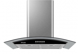 HÚT MÙI KÍNH CONG INOX, PHÍM CƠ, CHIẾU SÁNG LED, CÔNG SUẤT 130W 